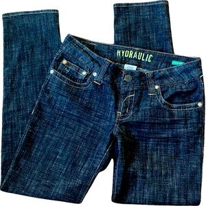 Hydraulic Jeans, Straight Leg Denim Jeans, Womens Denim Pants, Denim Jeans